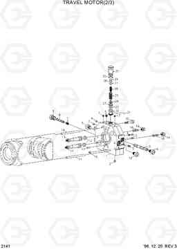 2141 TRAVEL MOTOR(2/3) R450LC-3(-#1000), Hyundai