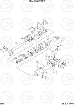 2160 ARM CYLINDER R450LC-3(-#1000), Hyundai