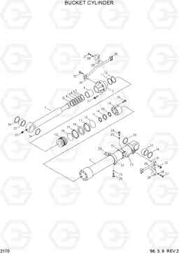 2170 BUCKET CYLINDER R450LC-3(-#1000), Hyundai