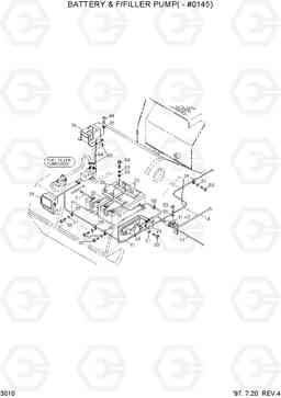 3010 BATTERY & FUEL FILLER PUMP(-#0145) R450LC-3(-#1000), Hyundai