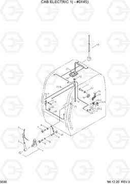 3030 CAB ELECTRIC 1(-#0145) R450LC-3(-#1000), Hyundai