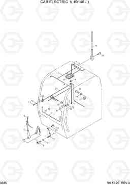 3035 CAB ELECTRIC 1(#0146-) R450LC-3(-#1000), Hyundai