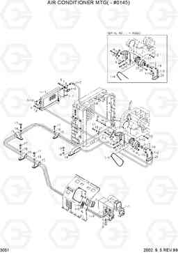 3051 AIR CONDITIONER MOUNTING(-#014-) R450LC-3(-#1000), Hyundai