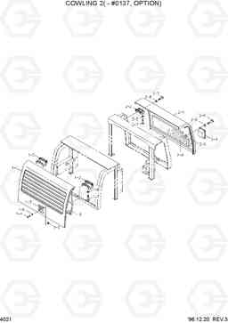 4021 COWLING 2(-#0137, OPTION) R450LC-3(-#1000), Hyundai