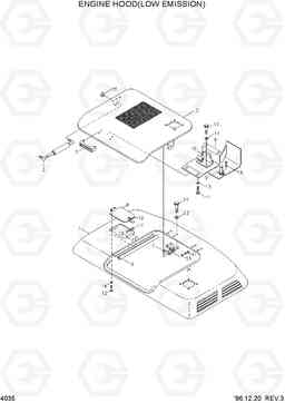 4035 ENGINE HOOD(LOW EMISSION) R450LC-3(-#1000), Hyundai