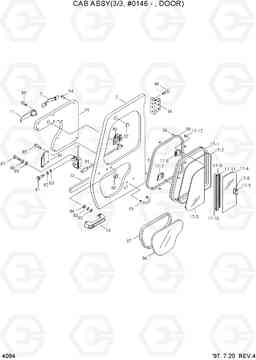 4064 CAB ASSY(3/3, #0146-, DOOR) R450LC-3(-#1000), Hyundai