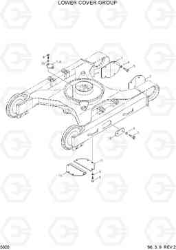 5020 LOWER COVER GROUP R450LC-3(-#1000), Hyundai