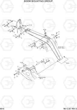 6010 BOOM MOUNTING GROUP R450LC-3(-#1000), Hyundai