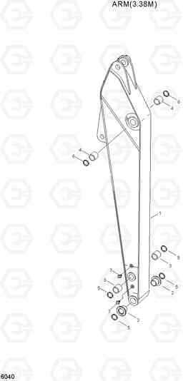 6040 ARM(3.38M) R450LC-3(-#1000), Hyundai