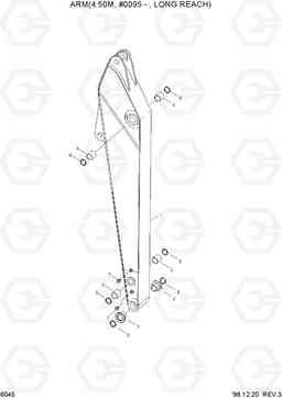 6045 ARM(4.50M, #0095-, LONG REACH) R450LC-3(-#1000), Hyundai