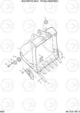 6054 BUCKET(2.80㎥ PCSA HEAPED) R450LC-3(-#1000), Hyundai