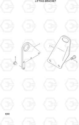 8200 LIFTING BRACKET R450LC-3(-#1000), Hyundai