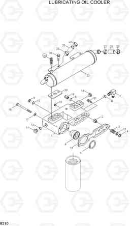 8210 LUBRICATING OIL COOLER R450LC-3(-#1000), Hyundai