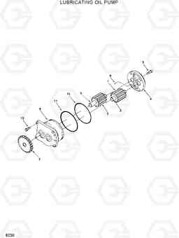 8230 LUBRICATING OIL PUMP R450LC-3(-#1000), Hyundai