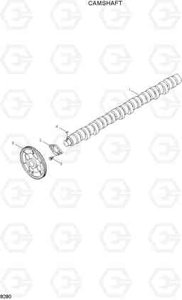 8280 CAMSHAFT R450LC-3(-#1000), Hyundai