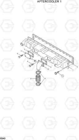 8340 AFTERCOOLER R450LC-3(-#1000), Hyundai