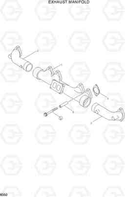 8350 EXHAUST MANIFOLD R450LC-3(-#1000), Hyundai