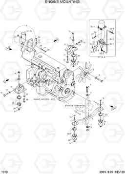 1010 ENGINE MOUNTING R450LC-3(#1001-), Hyundai