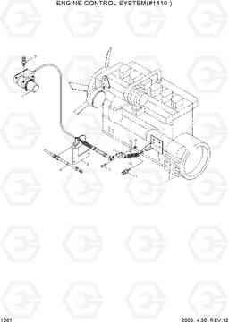 1061 ENGINE CONTROL SYSTEM(#1410-) R450LC-3(#1001-), Hyundai