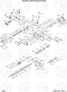 2022 REAR PUMP REGULATOR R450LC-3(#1001-), Hyundai