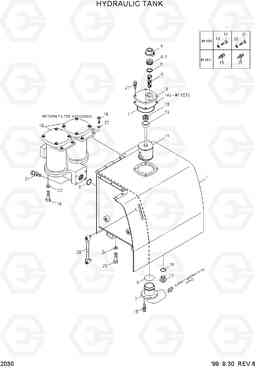 2030 HYDRAULIC TANK R450LC-3(#1001-), Hyundai