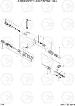 2076 BOOM SAFETY LOCK VALVE(#1199-) R450LC-3(#1001-), Hyundai