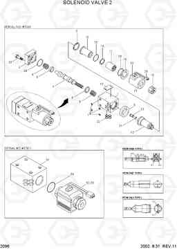 2096 SOLENOID VALVE 2 R450LC-3(#1001-), Hyundai