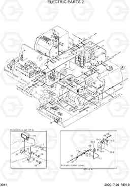 3011 ELECTRIC PARTS 2 R450LC-3(#1001-), Hyundai