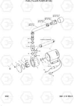 3030 FUEL FILLER PUMP(-#1195) R450LC-3(#1001-), Hyundai