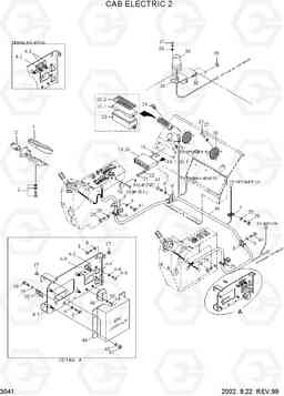 3041 CAB ELECTRIC 2 R450LC-3(#1001-), Hyundai