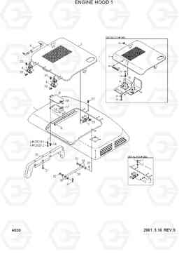 4030 ENGINE HOOD 1 R450LC-3(#1001-), Hyundai