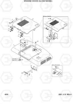 4035 ENGINE HOOD 2(LOW NOISE) R450LC-3(#1001-), Hyundai