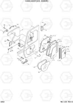 4053 CAB ASSY(3/3, DOOR) R450LC-3(#1001-), Hyundai