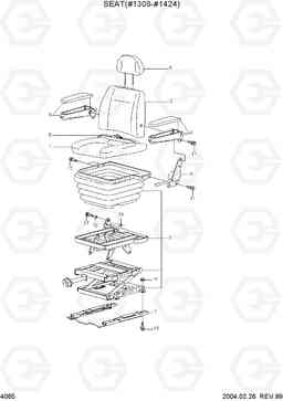 4065 SEAT(#1309-#1424) R450LC-3(#1001-), Hyundai