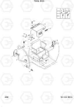 4090 TOOL BOX R450LC-3(#1001-), Hyundai