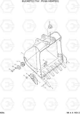 6054 BUCKET(2.77M3 PCSA HEAPED) R450LC-3(#1001-), Hyundai