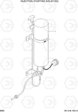 8060 INJECTION STARTING AID(-#1160) R450LC-3(#1001-), Hyundai