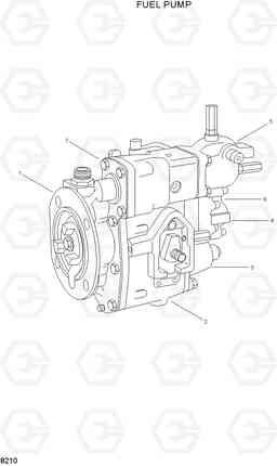 8210 FUEL PUMP R450LC-3(#1001-), Hyundai