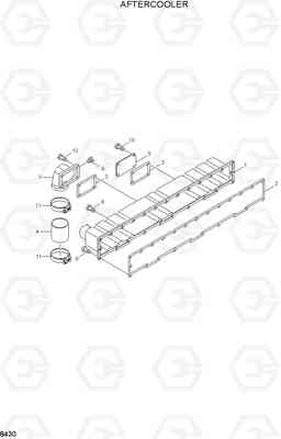 8430 AFTERCOOLER R450LC-3(#1001-), Hyundai