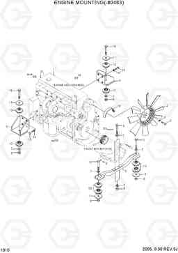 1010 ENGINE MOUNTING(-#0463) R450LC-7, Hyundai