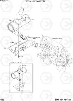 1030 EXHAUST SYSTEM R450LC-7, Hyundai