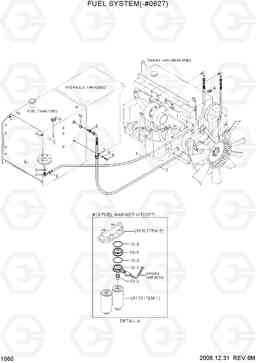 1060 FUEL SYSTEM(-#0627) R450LC-7, Hyundai