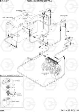 1066 FUEL SYSTEM(#1275-) R450LC-7, Hyundai