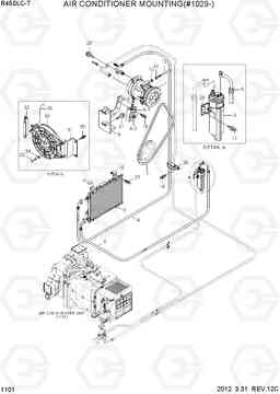 1101 AIR CONDITIONER MOUNTING(#1029-) R450LC-7, Hyundai