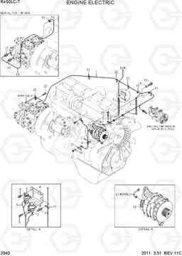 2040 ENGINE ELECTRIC R450LC-7, Hyundai