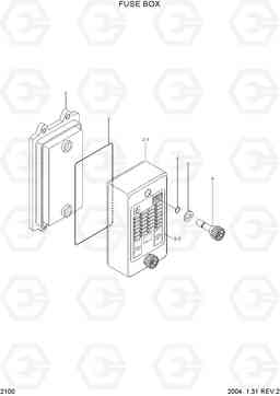 2100 FUSE BOX R450LC-7, Hyundai