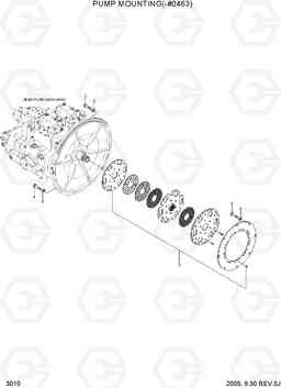 3010 PUMP MOUNTING(-#0463) R450LC-7, Hyundai