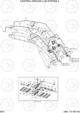 3810 CENTRAL GREASE LUB SYSTEM 2 R450LC-7, Hyundai