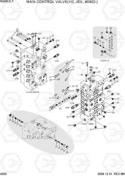 4055 MAIN CONTROL VALVE(1/3, JEIL, #0862-) R450LC-7, Hyundai