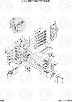 4060 MAIN CONTROL VALVE(2/3) R450LC-7, Hyundai